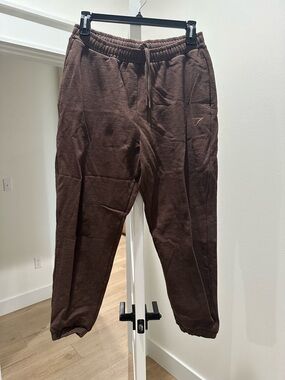Gymshark Chocolate Brown Fleece Joggers